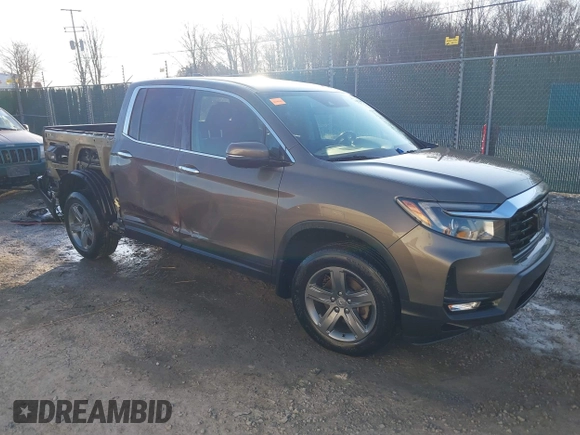 2022 Honda Ridgeline RTL-E with VIN 5FPYK3F79NB005152, listed as a IAAI auction lot 41754891 with 60,191 mi miles and . Bid and sale history available at DreamBid. Image 1.
