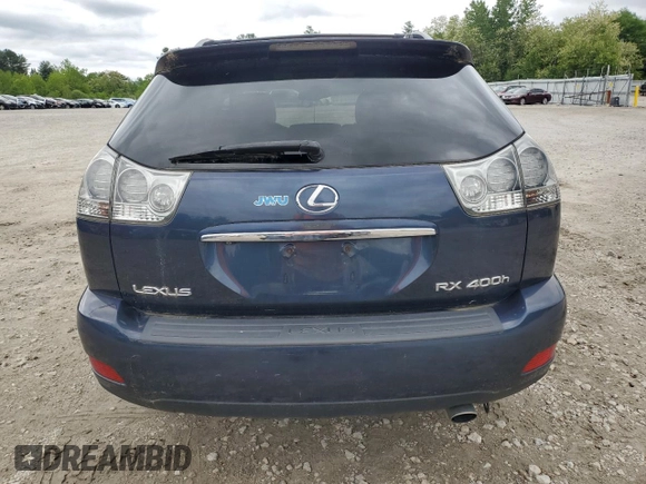 2006 Lexus RX 400h with VIN JTJHW31U462004213, listed as a Copart auction lot 58132875 with 202,326 mi miles and Salvage title. Bid and sale history available at DreamBid. Image 6.