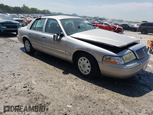 2005 Mercury Grand Marquis GS z VIN 2MEFM74W75X609454, wystawiony jako Copart lot #53794905 z przebiegiem 65 441 mil mil oraz Szkoda całkowita • Salvage title. Historia ofert i sprzedaży dostępna na DreamBid. Obrazek 4.