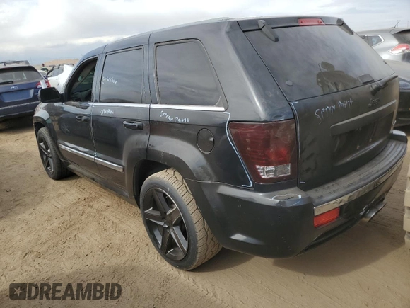 2008 Jeep Grand Cherokee SRT-8 with VIN 1J8HR78378C221985, listed as a Copart auction lot 76872364 with 158,462 mi miles and Clean Title. Bid and sale history available at carsss.com. Image 2.