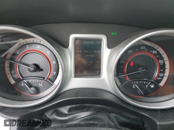 2013 Dodge Journey Crew with VIN 3C4PDCDG9DT537552, listed as a Copart auction lot 58126615 with 96,884 mi miles and Salvage title. Bid and sale history available at DreamBid. Image 9.