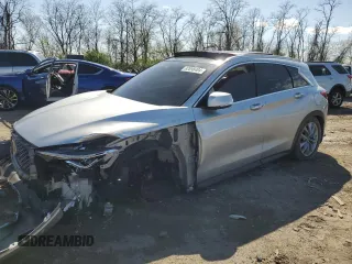 2020 Infiniti QX50 ESSENTIAL with VIN 3PCAJ5M30LF121247, listed as a Copart auction lot 82898404 with 63,177 mi miles and Salvage Title. Bid and sale history available at carsss.com. Image 1.