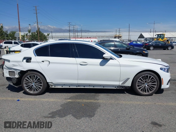 2020 BMW 5 Series 530i with VIN WBAJR3C06LCE63836, listed as a IAAI auction lot 41845186 with 54,559 mi miles and . Bid and sale history available at DreamBid. Image 14.