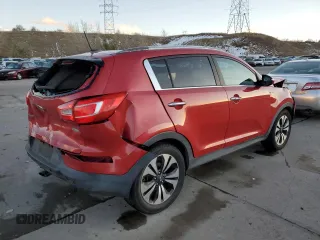 2011 Kia Sportage SX with VIN KNDPCCA64B7149631, listed as a Copart auction lot 81177404 with 160,192 mi miles and Salvage Title. Bid and sale history available at carsss.com. Image 3.