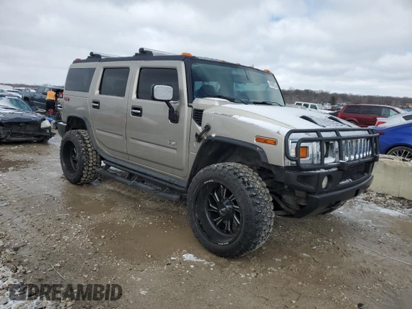 2003 Hummer H2 with VIN 5GRGN23U23H143918, listed as a Copart auction lot 47998755 with 147,603 mi miles and Clean Title. Bid and sale history available at carsss.com. Image 4.