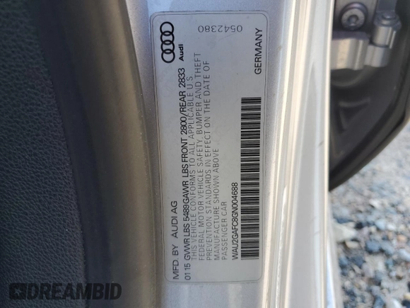 2016 Audi A7 3.0 Prestige with VIN WAU2GAFC8GN004688, listed as a Copart auction lot 69352953 with 56,412 mi miles. Bid and sale history available at carsss.com. Image 15.