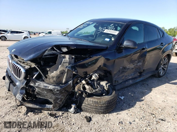 2016 BMW X6 xDrive50i with VIN 5UXKU6C58G0R33838, listed as a Copart auction lot 50343333 with 69,567 mi miles. Bid and sale history available at carsss.com. Image 1.