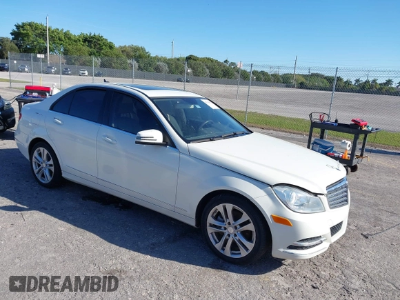 2012 Mercedes-Benz C-Class C 300 Sport with VIN WDDGF8BB6CA653415, listed as a IAAI auction lot 41742153 with 77,975 mi miles. Bid and sale history available at carsss.com. Image 1.