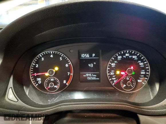 2012 Volkswagen Passat S w/Appearance with VIN 1VWAP7A30CC016829, listed as a Copart auction lot 46309985 with 156,566 mi miles and Salvage Title. Bid and sale history available at carsss.com. Image 9.
