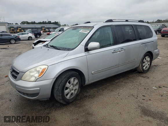 2007 Hyundai Entourage GLS z VIN KNDMC233776026872, wystawiony jako Copart lot #50650865 z przebiegiem 235 202 mil mil oraz Szkoda całkowita • Salvage title. Historia ofert i sprzedaży dostępna na DreamBid. Obrazek 1.