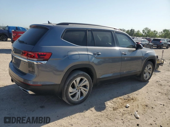 2021 Volkswagen Atlas SE z VIN 1V2HR2CA7MC522510, wystawiony jako Copart lot #52617485 z przebiegiem 49 087 mil mil oraz Szkoda całkowita • Salvage title. Historia ofert i sprzedaży dostępna na DreamBid. Obrazek 3.