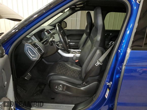 2019 Land Rover Range Rover Sport SVR with VIN SALWZ2SE9KA837551, listed as a Copart auction lot 86842854 with 47,991 mi miles and Salvage Title. Bid and sale history available at DreamBid. Image 7.