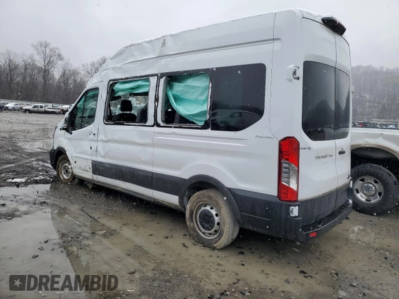 2023 Ford Transit with VIN 1FDAX2X84PKA86334, listed as a Copart auction lot 84940534 with 14,670 mi miles and Salvage Title. Bid and sale history available at DreamBid. Image 2.