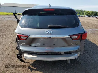 2020 Infiniti QX60 Pure with VIN 5N1DL0MM0LC530618, listed as a Copart auction lot 61285215 with 80,658 mi miles and Salvage title. Bid and sale history available at DreamBid. Image 6.