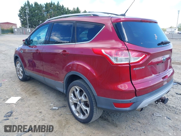 2013 Ford Escape Titanium with VIN 1FMCU0J94DUD49297, listed as a IAAI auction lot 42052161 with 95,420 mi miles. Bid and sale history available at carsss.com. Image 3.