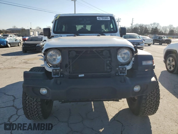 2022 Jeep Wrangler Unlimited Sport with VIN 1C4HJXDG6NW201051, listed as a Copart auction lot 42795565 with 30,197 mi miles and Salvage Title. Bid and sale history available at DreamBid. Image 5.