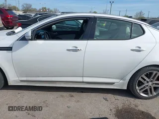 2013 Kia Optima SX with VIN 5XXGR4A62DG233168, listed as a IAAI auction lot 41820220 with 153,526 mi miles. Bid and sale history available at carsss.com. Image 14.