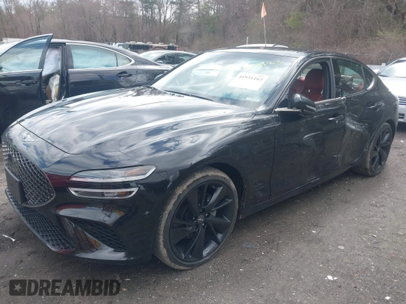 2023 Genesis G70 2.0T with VIN KMTG34TA4PU122026, listed as a IAAI auction lot 41931183 with 15,997 mi miles and . Bid and sale history available at DreamBid. Image 2.