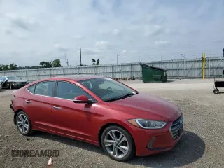 2017 Hyundai Elantra SE with VIN KMHD84LF6HU211933, listed as a Copart auction lot 58791215 with 111,859 mi miles and Salvage title. Bid and sale history available at DreamBid. Image 4.