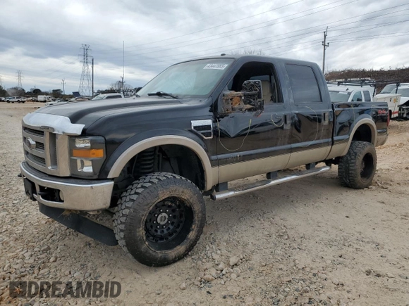 2008 Ford Super Duty F-250 SRW XL with VIN 1FTSW21588ED88428, listed as a Copart auction lot 43447865 with 193,035 mi miles and Salvage Title. Bid and sale history available at carsss.com. Image 1.