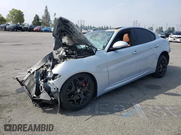 2022 Alfa Romeo Giulia Ti with VIN ZARFAMBNXN7665449, listed as a Copart auction lot 60749345 with Not provided miles and Salvage title. Bid and sale history available at DreamBid. Image 1.