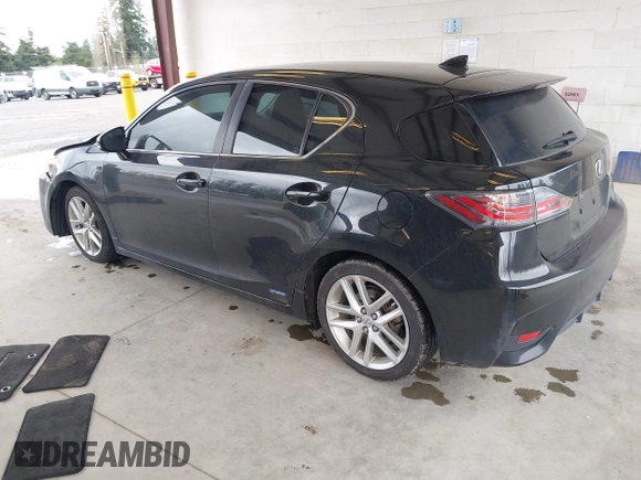 2017 Lexus CT with VIN JTHKD5BH8H2290497, listed as a IAAI auction lot 41934687 with 44,496 mi miles. Bid and sale history available at carsss.com. Image 3.