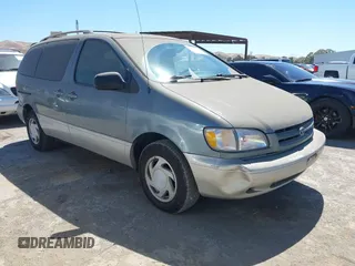 2000 Toyota Sienna LE z VIN 4T3ZF13C2YU293649, wystawiony jako IAAI lot #42299543 z przebiegiem 139 504 mil mil oraz . Historia ofert i sprzedaży dostępna na DreamBid. Obrazek 1.