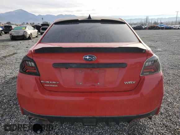 2018 Subaru WRX Premium with VIN JF1VA1C6XJ8823116, listed as a Copart auction lot 43557805 with 99,123 mi miles and Salvage Title. Bid and sale history available at carsss.com. Image 6.