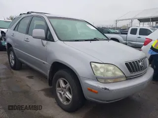 2002 Lexus RX 300 with VIN JTJGF10U720122408, listed as a IAAI auction lot 41923751 with 166,355 mi miles. Bid and sale history available at carsss.com. Image 1.