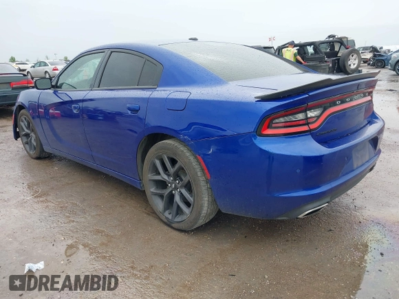 2019 Dodge Charger SXT with VIN 2C3CDXBGXKH748729, listed as a IAAI auction lot 41906272 with 76,816 mi miles. Bid and sale history available at carsss.com. Image 3.
