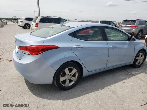 2013 Hyundai Elantra GLS PZEV with VIN KMHDH4AEXDU522642, listed as a Copart auction lot 52808254 with 87,952 mi miles and Salvage Title. Bid and sale history available at carsss.com. Image 3.