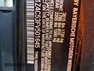 2015 BMW i3 с VIN WBY1Z4C53FV501645, выставлен на аукционе Copart как лот 52301145 с пробегом 61 740 миль миль и Списание • Salvage title. История ставок и продаж доступна на DreamBid. Изображение 14.