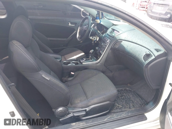 2012 Hyundai Genesis Coupe 2.0T with VIN KMHHT6KD2CU074056, listed as a IAAI auction lot 42491611 with 181,370 mi miles and . Bid and sale history available at DreamBid. Image 5.