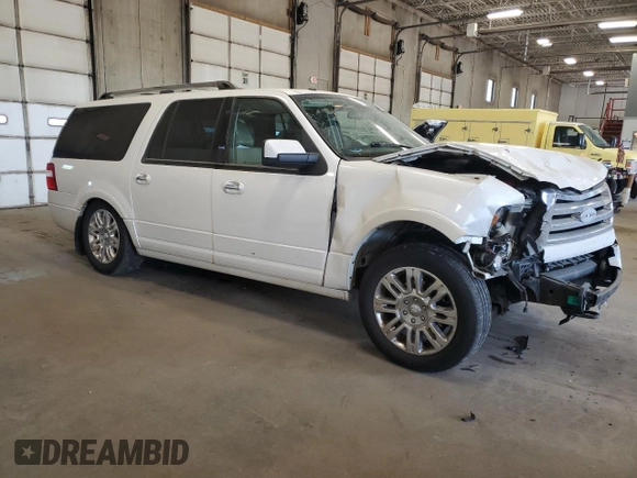2013 Ford Expedition Max Limited with VIN 1FMJK2A52DEF00802, listed as a Copart auction lot 56463795 with 161,752 mi miles and Salvage title. Bid and sale history available at DreamBid. Image 4.