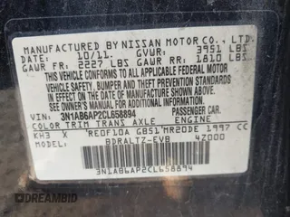 2012 Nissan Sentra SR with VIN 3N1AB6AP2CL658894, listed as a IAAI auction lot 41450085 with 92,586 mi miles and . Bid and sale history available at DreamBid. Image 9.