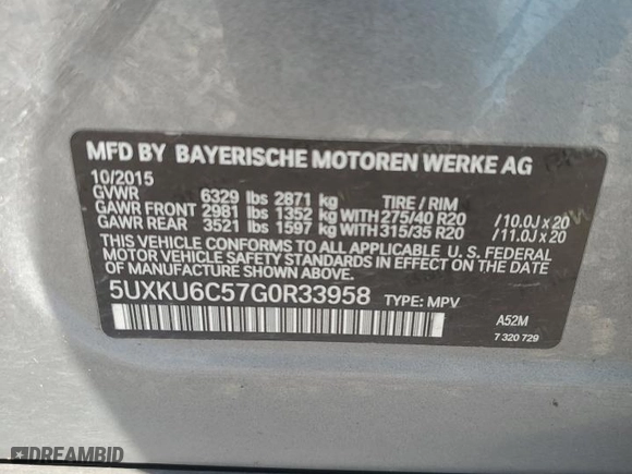 2016 BMW X6 xDrive50i with VIN 5UXKU6C57G0R33958, listed as a Copart auction lot 49774065 with 124,226 mi miles and Salvage Title. Bid and sale history available at carsss.com. Image 13.