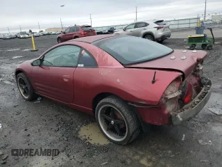 2000 Mitsubishi Eclipse RS with VIN 4A3AC34G9YE074744, listed as a Copart auction lot 41636195 with 183,083 mi miles and Salvage Title. Bid and sale history available at carsss.com. Image 2.