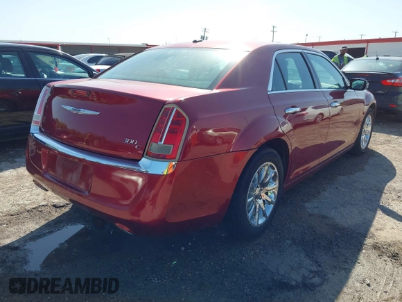 2014 Chrysler 300 with VIN 2C3CCAEG5EH372859, listed as a IAAI auction lot 42004993 with 204,587 mi miles. Bid and sale history available at carsss.com. Image 4.