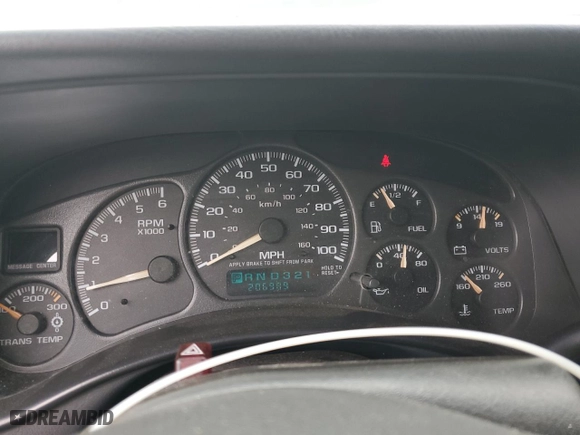 2002 GMC Sierra 2500HD SLE with VIN 1GTHK23U62F243433, listed as a Copart auction lot 50989755 with 206,989 mi miles and Clean Title. Bid and sale history available at carsss.com. Image 9.