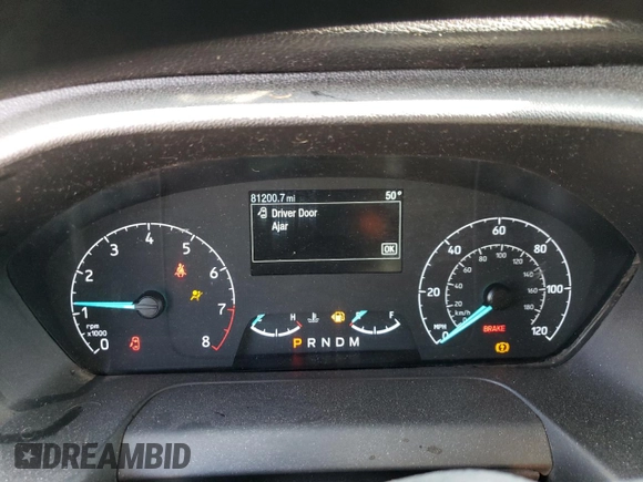 2022 Ford Transit Cargo with VIN 1FTBR3U88NKA64508, listed as a Copart auction lot 55091405 with 81,200 mi miles and Salvage Title. Bid and sale history available at DreamBid. Image 9.