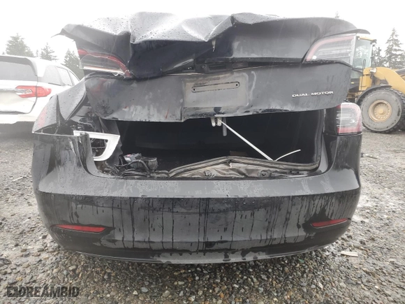 2019 Tesla Model 3 Long Range with VIN 5YJ3E1EB0KF392447, listed as a Copart auction lot 51985975 with 151,103 mi miles and Salvage Title. Bid and sale history available at carsss.com. Image 6.