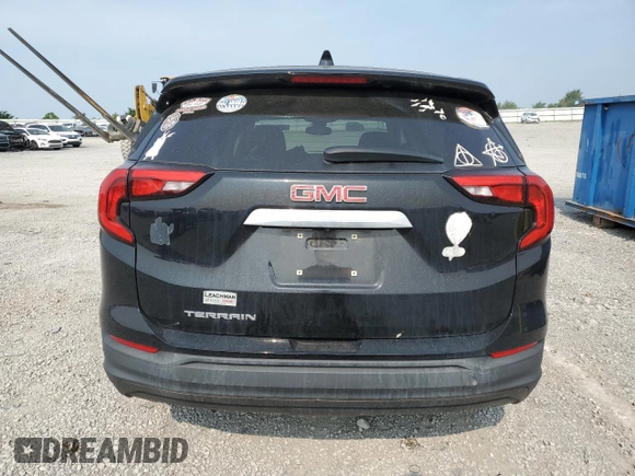 2021 GMC Terrain SLE with VIN 3GKALMEVXML371350, listed as a Copart auction lot 59190475 with 45,443 mi miles and Salvage title. Bid and sale history available at DreamBid. Image 6.