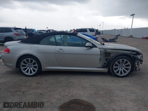 2010 BMW 6 Series 650i with VIN WBAEB5C58AC225588, listed as a IAAI auction lot 41186110 with 83,032 mi miles and . Bid and sale history available at DreamBid. Image 14.
