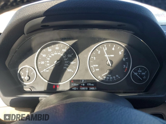 2014 BMW 3 Series 328i xDrive with VIN WBA3G7C58EF186218, listed as a Copart auction lot 85877584 with 109,619 mi miles and Salvage Title. Bid and sale history available at carsss.com. Image 9.