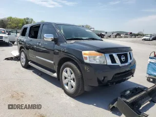 2014 Nissan Armada Platinum z VIN 5N1BA0NF8EN610981, wystawiony jako Copart lot #53144515 z przebiegiem 188 423 mil mil oraz Szkoda całkowita • Salvage title. Historia ofert i sprzedaży dostępna na DreamBid. Obrazek 4.