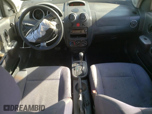 2006 Chevrolet Aveo LT with VIN KL1TG56676B528995, listed as a Copart auction lot 53152405 with 212,956 mi miles and Salvage title. Bid and sale history available at DreamBid. Image 8.