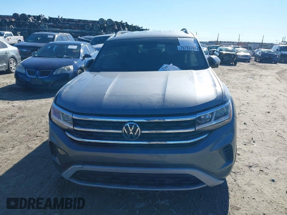 2021 Volkswagen Atlas S with VIN 1V2AP2CA1MC515687, listed as a IAAI auction lot 41083239 with 46,354 mi miles and . Bid and sale history available at DreamBid. Image 11.