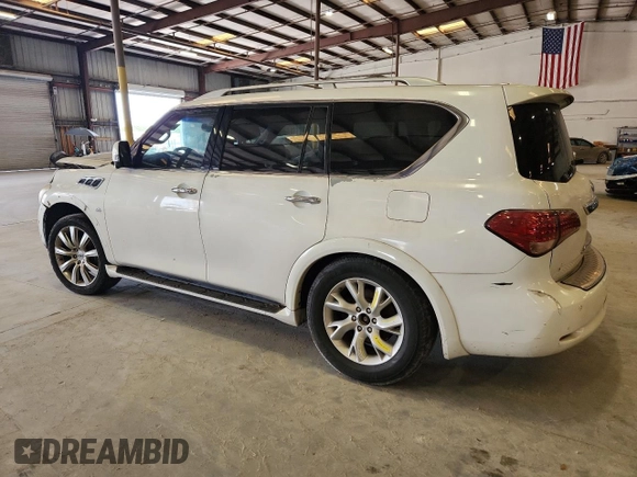 2014 Infiniti QX80 с VIN JN8AZ2ND8E9750836, выставлен на аукционе Copart как лот 62141075 с пробегом 182 317 миль миль и Чистый • Clean title. История ставок и продаж доступна на DreamBid. Изображение 2.