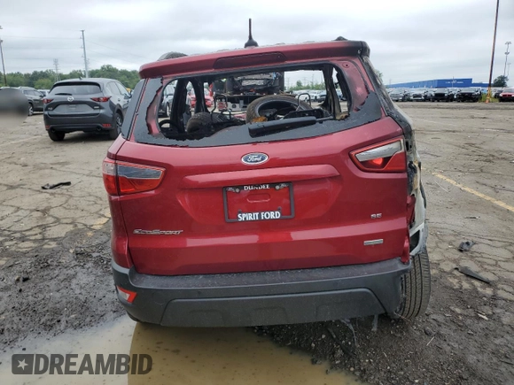 2020 Ford EcoSport SE with VIN MAJ3S2GE7LC340310, listed as a Copart auction lot 49985445 with Not Provided miles and Non Repairable. Bid and sale history available at DreamBid. Image 6.