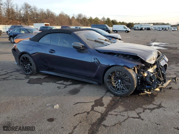 2022 BMW M4 Competition xDrive with VIN WBS33BA0XNCH47220, listed as a Copart auction lot 43039155 with NaN miles and Salvage Title. Bid and sale history available at carsss.com. Image 4.